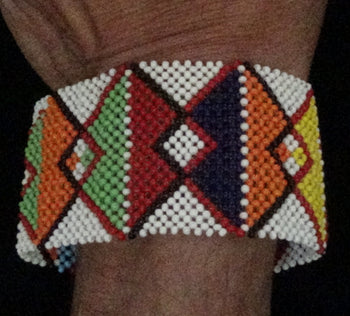 Maasai wide bracelet